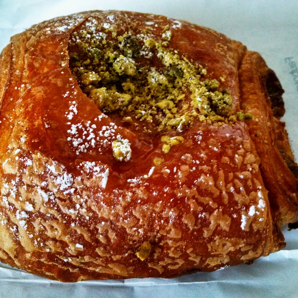 Faubourg - Pistachio Croissant ($3.80) - Bakeries Near Me - Vancouver, British Columbia Faubourg - Pistachio Croissant ($3.80) - Bakeries Near Me - Vancouver, British Columbia