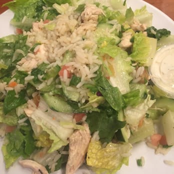 Chicken Maison - Lemon garlic chicken salad- I always ask for rice to be added. - Middle Eastern Near Me - Redondo Beach, California Chicken Maison - Lemon garlic chicken salad- I always ask for rice to be added. - Middle Eastern Near Me - Redondo Beach, California