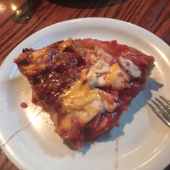 Pizzeria Uno - A piece of the BBQ chicken pizza - Pizza Near Me - Chicago, Illinois