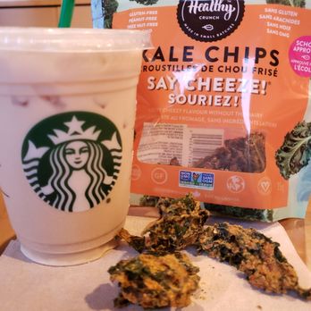 Starbucks - a bag of kale chips and a cup of coffee - Coffee & Tea Near Me - Parry Sound, Ontario