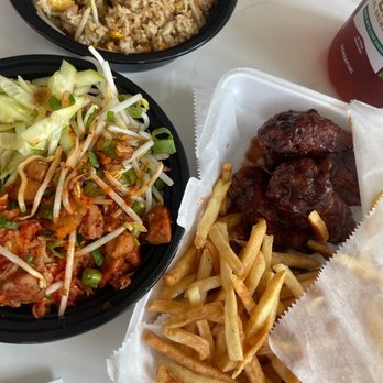 K-Pop Ramen - K-Pop rice with chicken, bbq wings and dry chicken noodles - Ramen Near Me - Frisco, Texas K-Pop Ramen - K-Pop rice with chicken, bbq wings and dry chicken noodles - Ramen Near Me - Frisco, Texas