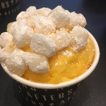 Afters Ice Cream - Azusa - mango sorbet w/mochi - Ice Cream & Frozen Yogurt Near Me - Azusa, California Afters Ice Cream - Azusa - mango sorbet w/mochi - Ice Cream & Frozen Yogurt Near Me - Azusa, California