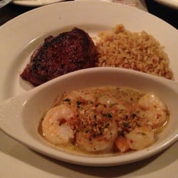 O'Charley's Restaurant & Bar - Steak and shrimp scampi