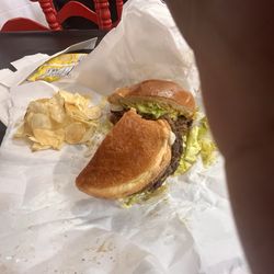 Great burger. I bit it before the photo - oops...