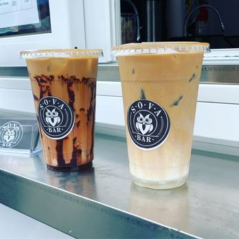Sova Bar - two cups of iced coffee - Coffee & Tea Near Me - Rogersville, Missouri