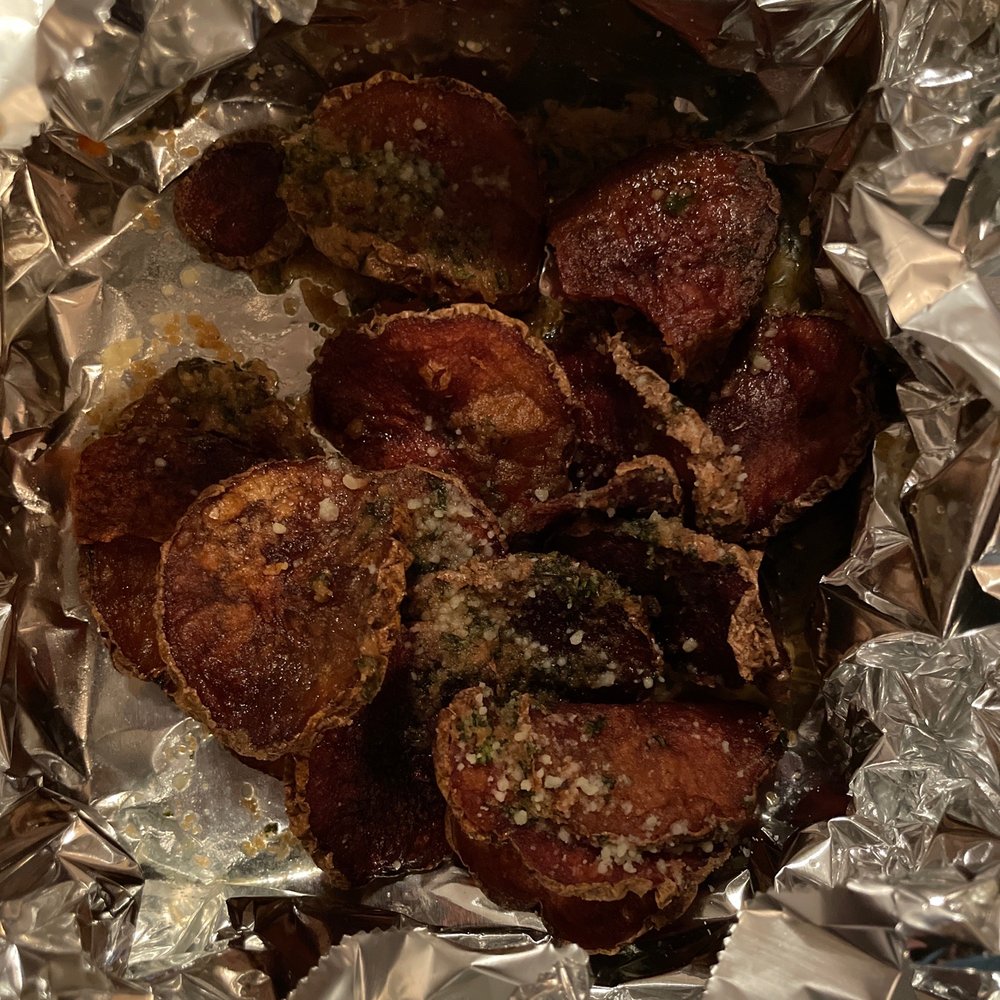 Burnt Sicilian fries .. have fun if you want to break a tooth!