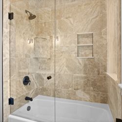 Century Carpet & Creative Floors - Custom tile tub surround