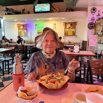 Mi Pueblo - Diana,enjoying grilled Avocado Chicken salad - Mexican Near Me - Phoenix, Arizona Mi Pueblo - Diana,enjoying grilled Avocado Chicken salad - Mexican Near Me - Phoenix, Arizona