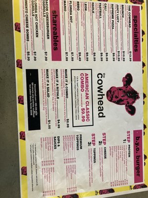 Menu photo 2 The Cowhead Fort Walton Beach, FL Menu photo 2 The Cowhead Fort Walton Beach, FL