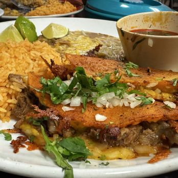 Paco’s Mexican Cuisine - QuesaBirria Taco with Consome plate ($16) - Tacos Near Me - Placerville, California Paco’s Mexican Cuisine - QuesaBirria Taco with Consome plate ($16) - Tacos Near Me - Placerville, California