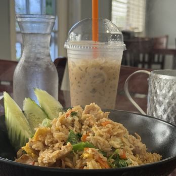 Thai Orchid - Thai iced coffee pairs excellently with Thai Basil Fried Rice! - Thai Near Me - Columbus, Georgia Thai Orchid - Thai iced coffee pairs excellently with Thai Basil Fried Rice! - Thai Near Me - Columbus, Georgia