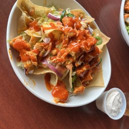 Buffalo Blue cheese nachos