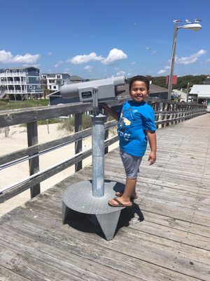Oak Island Pier by null