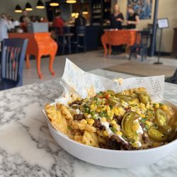 Electric Eats - Waffle fry nachos.