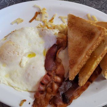 Clover Grill - Daily Breakfast Special: 2 eggs over medium, bacon, toast and hash browns - Diners Near Me - New Orleans, Louisiana