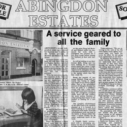 Oxfordshire Estates - An article from the Abingdon Herald when Doug opened the business in 1989!