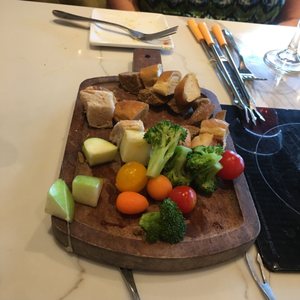 Photo of The Melting Pot - El Paso - El Paso, TX, United States. What's left! Of the appetizer...