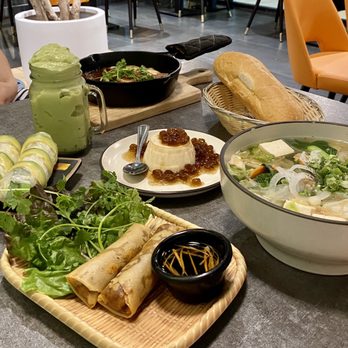 Lua Vietnamese Cuisine - P3. Pho Chay, A2. Cha Gio Chay, A4. Goi Cuon Chay, S3. Bo Ne, D4. Sinh To Bo, D11. Tau Hu Tran Chau - Vietnamese Near Me - Edison, New Jersey