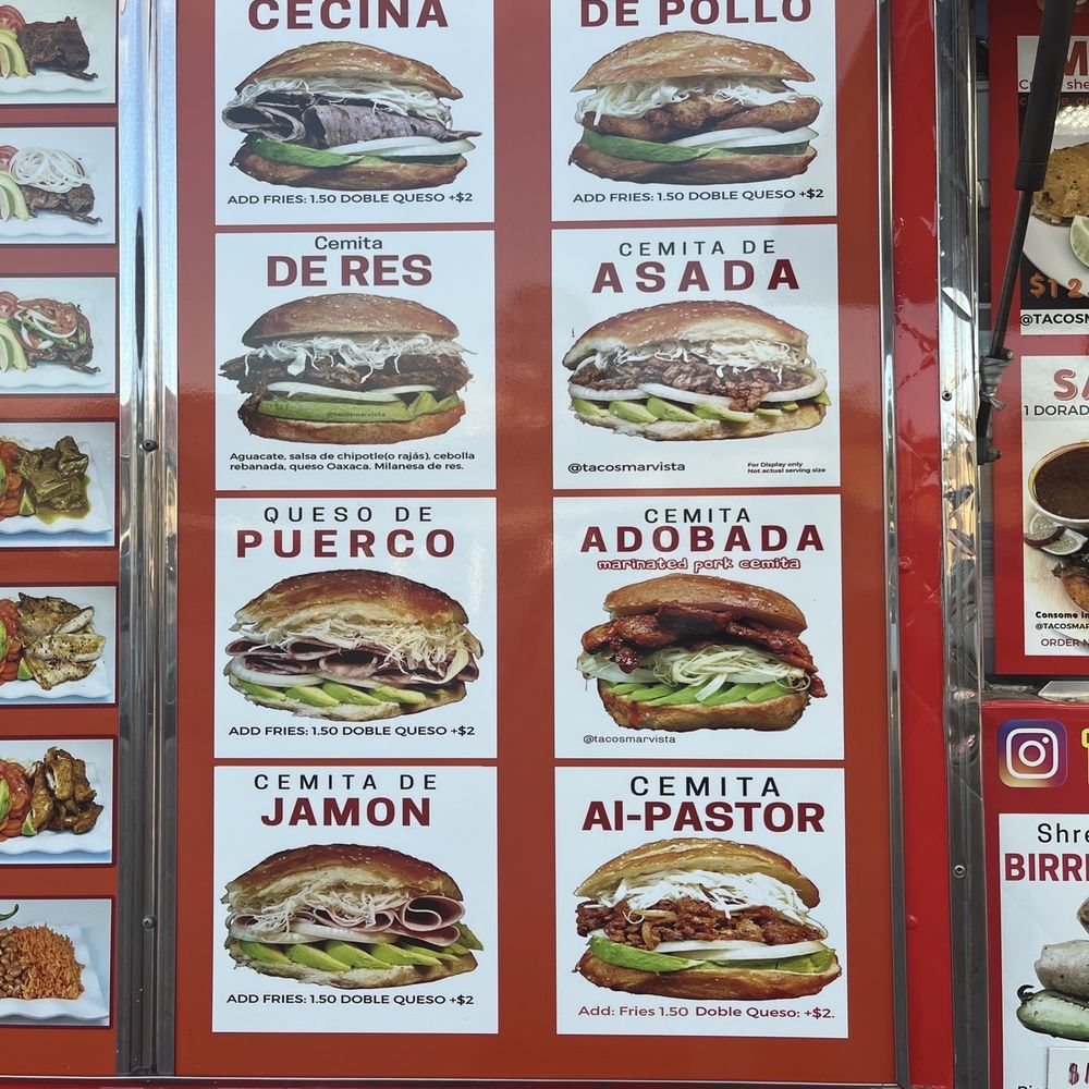 Tacos Mar Vista - Menu - Food Trucks Near Me - Los Angeles, California Tacos Mar Vista - Menu - Food Trucks Near Me - Los Angeles, California