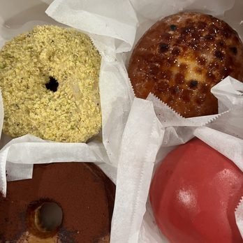 Old Ferry Donut - butter pistachio
creme brulee
raspberry ball
chocolate - Donuts Near Me - San Gabriel, California Old Ferry Donut - butter pistachio
creme brulee
raspberry ball
chocolate - Donuts Near Me - San Gabriel, California