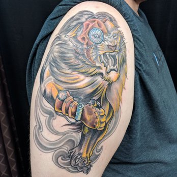 Golden Days Tattoo - Right after the final session before wrapping it up. - Tattoo Near Me - San Diego, California