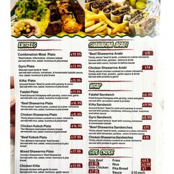 Falafel Kebab Station - Menu @ Falafel Kebab Station. 1133 W. Granville Ave. Chicago IL. Rotisserie Chicken Salads Shawarma Wraps Gyros Kebab etc. Cool!