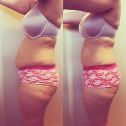 The Body Wrap Shop - Results after one full body wrap