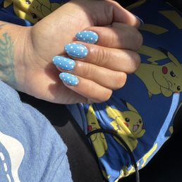Gel X with polka dots