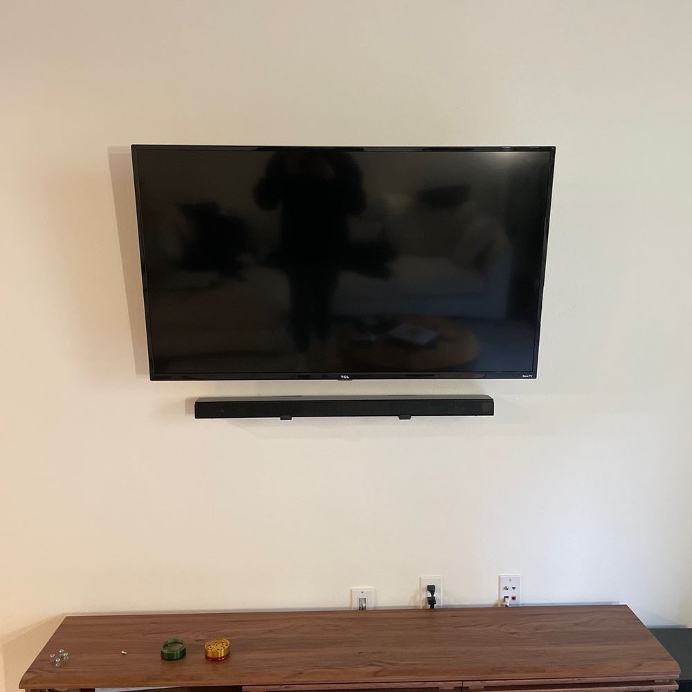 Techinstall Solutions - He hung this TV and soundbar - TV Mounting Near Me