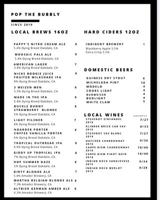Menu photo 5 Pop The Bubbly Murphys, CA Menu photo 5 Pop The Bubbly Murphys, CA