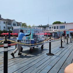 Star Line Mackinac Island Ferry - Suitcases being offloaded