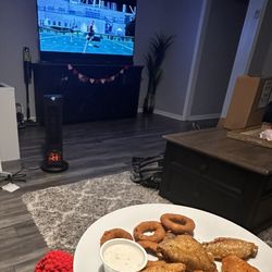 Wings & Seafood - Mild Lemon pepper,honey lemon pepper wings w/ onion rings.