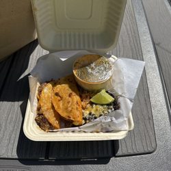 JJ Mexican Style Tacos - Birria Tacos with beans and rice