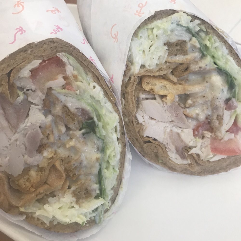 Calif Chicken Cafe - Cesar wrap - American Near Me - Northridge, California Calif Chicken Cafe - Cesar wrap - American Near Me - Northridge, California
