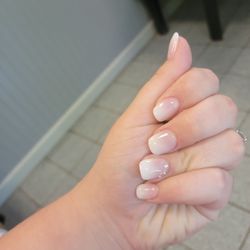 Cinderella Nails and Spa - French ombre with bling