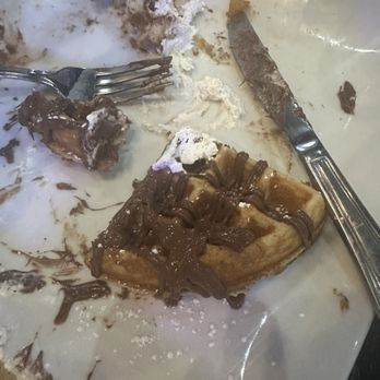 El Catrin - Kids dove into the Nutella waffles before I could get a "before" pic. . - Mexican Near Me - San Antonio, Texas