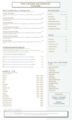 Menu photo 8 Pho Saigon - Hardy St Hattiesburg, MS Menu photo 8 Pho Saigon - Hardy St Hattiesburg, MS