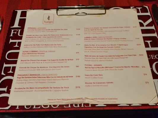 Menu photo 8 Fuego Cancún, ROO