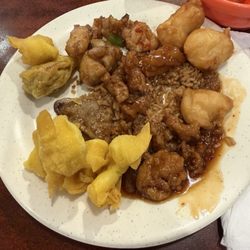 Express China - Sweet and sour chicken was very good. Crab Rangoons were awesome