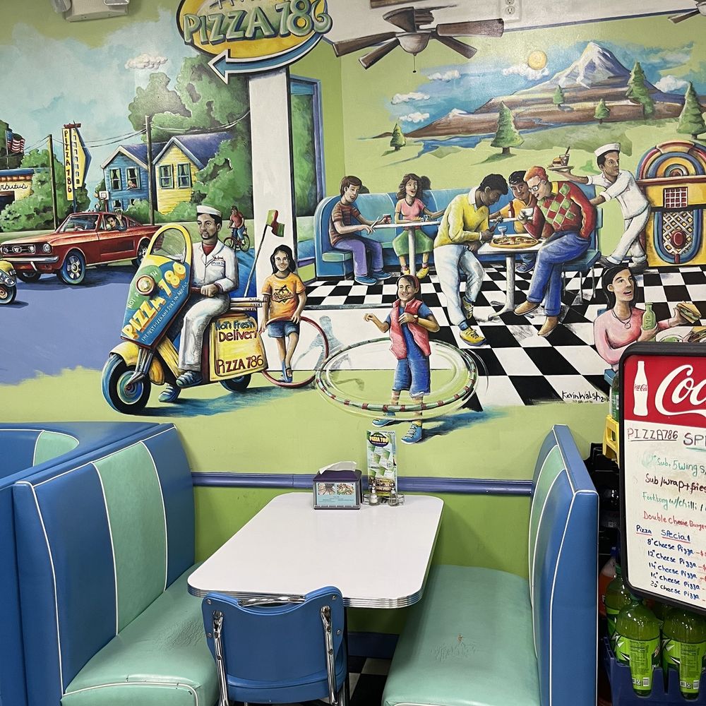 Pizza 786 - Favorite Spot to sit when eating in. - Pizza Near Me - Arbutus, Maryland Pizza 786 - Favorite Spot to sit when eating in. - Pizza Near Me - Arbutus, Maryland
