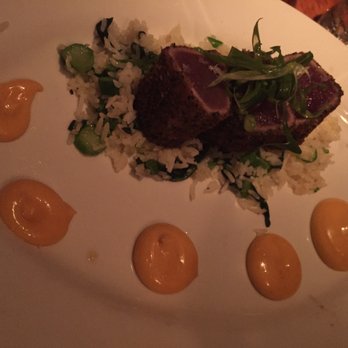 Lure Fishbar - Nori encrusted Tuna - delicious but rice was boring - Seafood Near Me - New York, New York