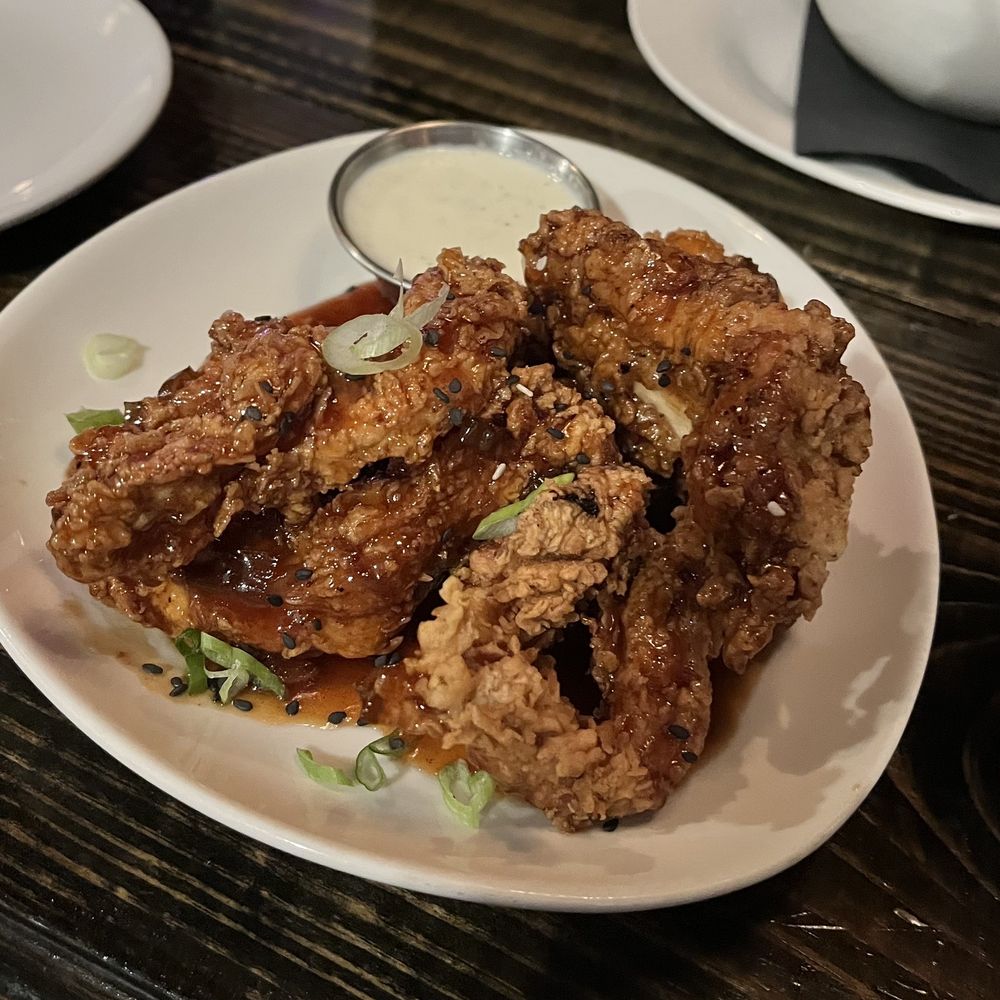 Korean Chicken Wings @Crafted Cocktail