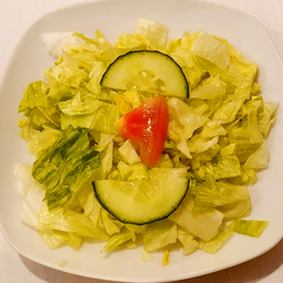Complimentary salad.