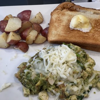 Thelma's Cafe - Chicken pesto scramble - American Near Me - Santa Clarita, California Thelma's Cafe - Chicken pesto scramble - American Near Me - Santa Clarita, California
