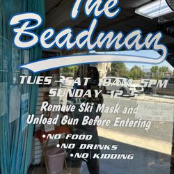 The Beadman and Gifts - Front door...Love it, too funny!