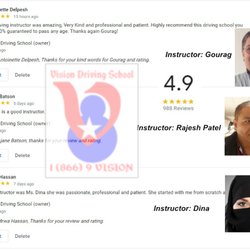 Vision Driving School - See what our students says about us