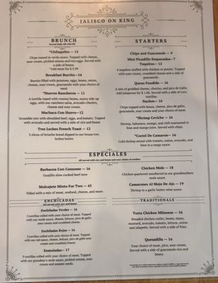 Menu photo 2 Jalisco Cocina Mexicana Madison, WI Menu photo 2 Jalisco Cocina Mexicana Madison, WI