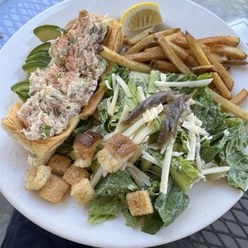 Blend - Crab roll and Caesar salad with anchovy slices - Health Markets Near Me - El Dorado Hills, California