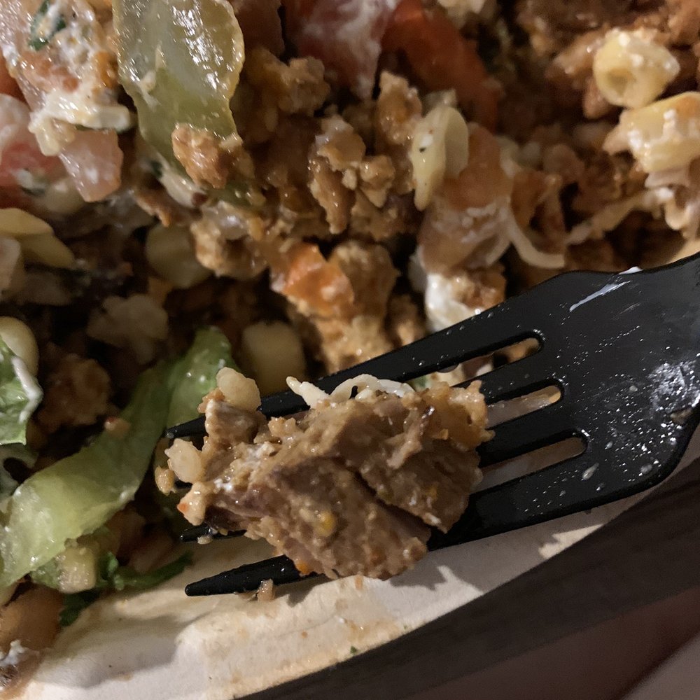 Chipotle Mexican Grill - Meat in sofritas bowl. BAD - Fast Food Near Me - Darien, Connecticut Chipotle Mexican Grill - Meat in sofritas bowl. BAD - Fast Food Near Me - Darien, Connecticut