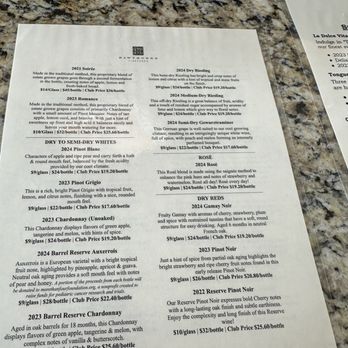 Hawthorne Vineyards - Menu - Wineries Near Me - Traverse City, Michigan